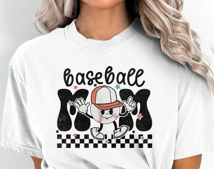 Baseball Mama Hey Batter Batter Comfort Colors Shirt | Soft tee for Sports Moms
