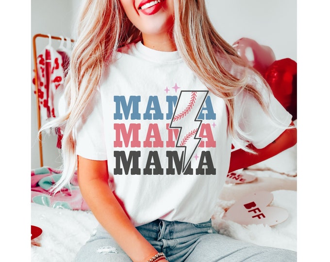 Baseball Mama Hey Batter Batter Comfort Colors Shirt | Soft ee for Sports Mom's
