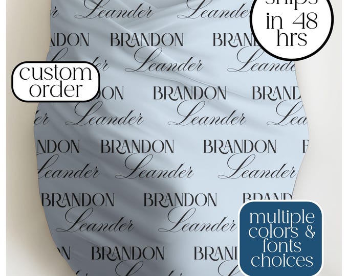Personalized Baby Swaddle Blanket, Soft Newborn Blanket, Custom Baby Gift, Nursery Décor, Baby Shower Essential