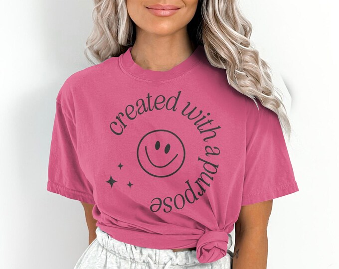 Retro Smiley Face Shirt, Comfort Colors Smiley Face Tee, Cute Retro Smiley Shirt, Positive Vibes Shirt, Trending