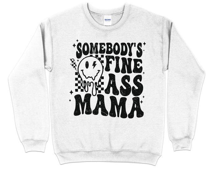 Mama Retro Smiley Sweatshirt, Trendy Groovy Shirt,Gift For Mom, , New Mom Gift, Gift For Her, Mother'S Day Shirt, Cute Mom Shirt