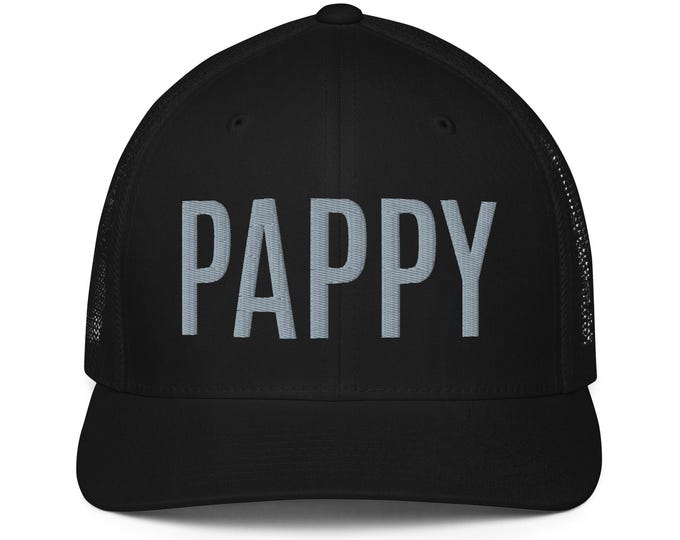 Father's Day Closed-back trucker cap, Pappy Closed Back Trucker Hat, Father's Day gift.