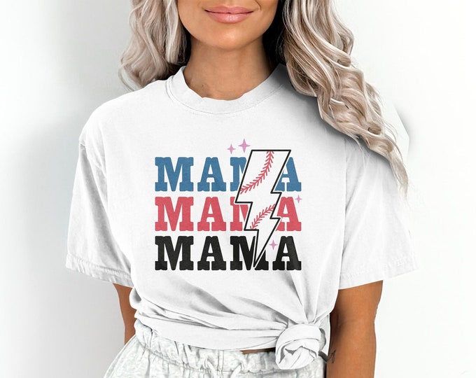 Baseball Mama Hey Batter Batter Comfort Colors Shirt | Soft ee for Sports Moms