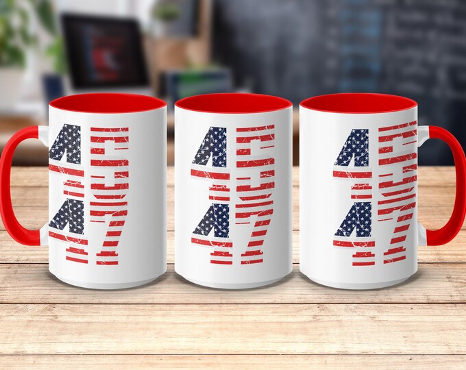 Trump Patriotic USA 45th & 47th President Mug, Trump Patriotic Large Mug, Patriotic Holiday Decor, President Mug, Inauguration Day Gift