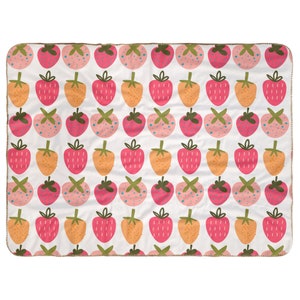 Sherpa Blankets (Infant Sizes) Cottagecore Strawberry