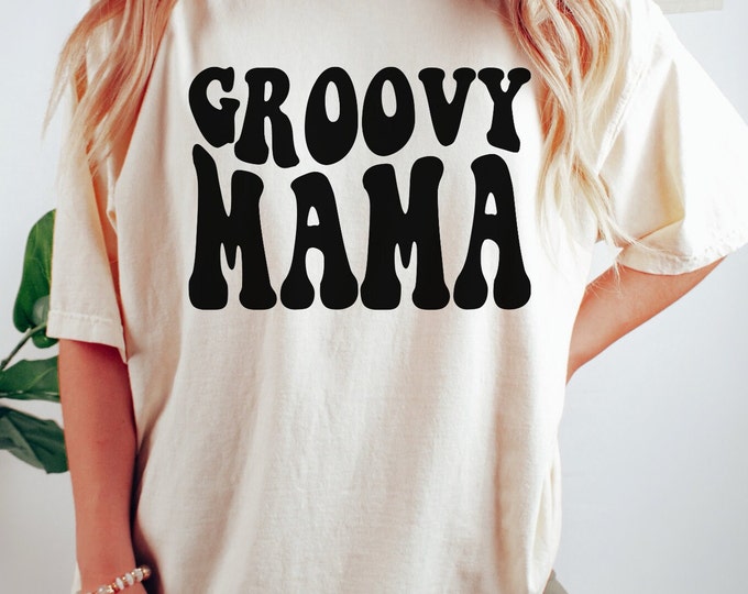 Mama Retro Smiley Sweatshirt, Trendy Groovy Shirt,Gift For Mom, New Mom Gift, Gift For Her, Mother'S Day Shirt, Cute Mom Shirt