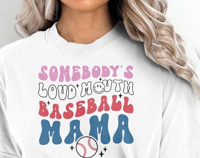 Baseball Mama Hey Batter Batter Comfort Colors Shirt | Soft ee for Sports Moms