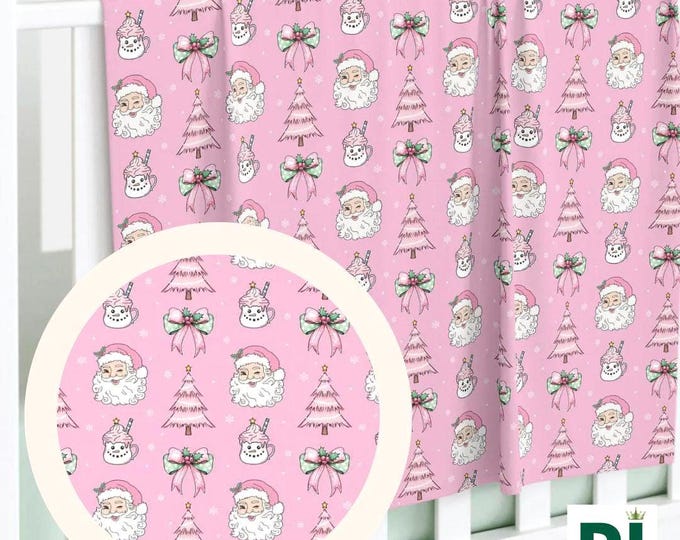 Pink Santa Coquette Baby Swaddle, Pinkmas Holiday Christmas Baby Blanket, Gift for Newborn, Baby Shower Present