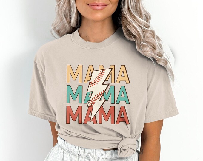 Baseball Mama Hey Batter Batter Comfort Colors Shirt | Soft ee for Sports Moms