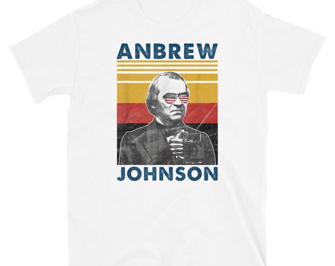Anbrew Johnson Funny Presidents Drinking Short-Sleeve Unisex T-Shirt, Vintage Drinking Presidents