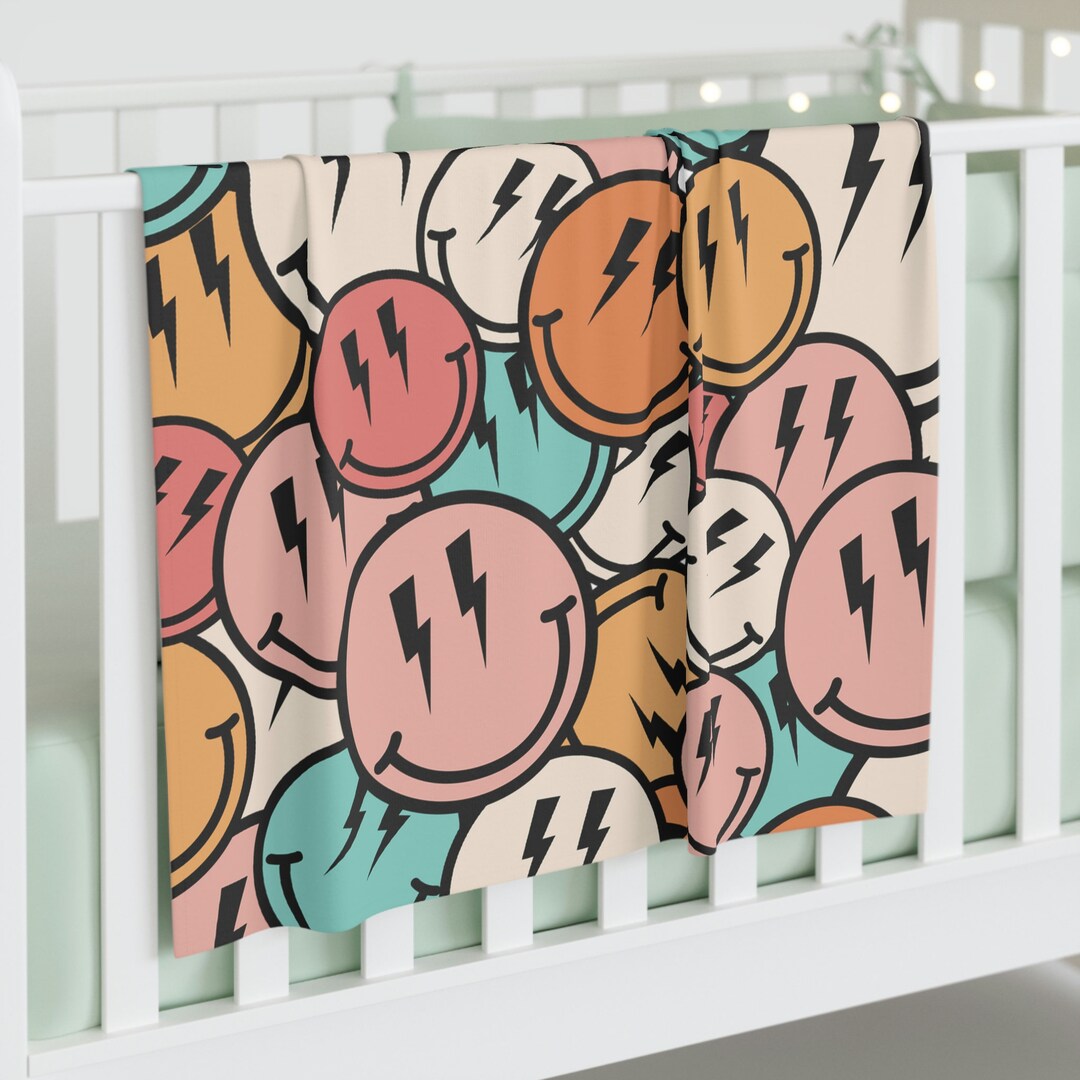 Swaddle Blanket Smiley Faces main image 1