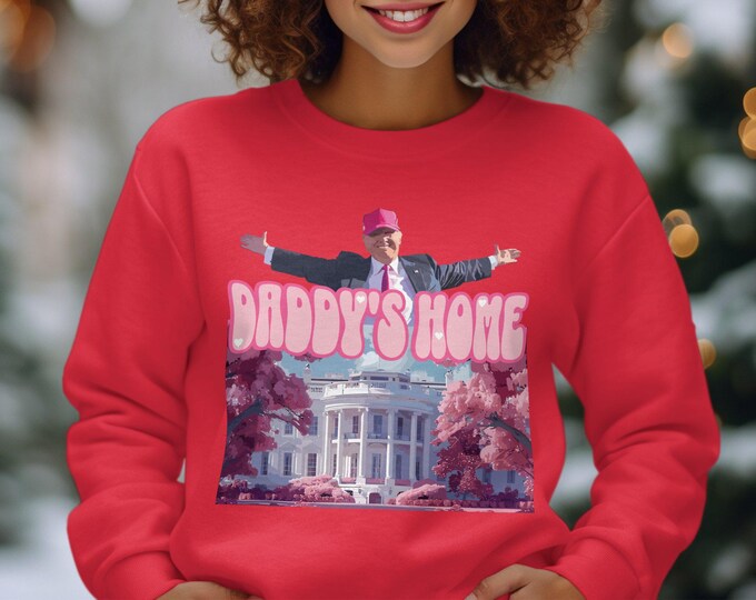 Trump Rally Tee Daddy's Home Shirt Trump 2024 Apparel Funny Trump T-Shirt Gift for Republican Trump Supporter T-Shirt, Trump Daddy Candle