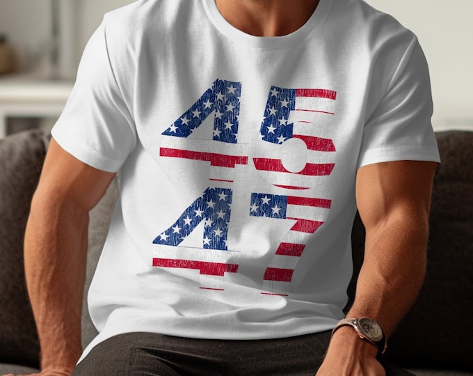 Trump President Shirt, 45/47 Shirt, Trump 2024 Election Gift, USA Flag Shirt, Election 2024, Republican Shirt, American Shirt, Trump Shirt