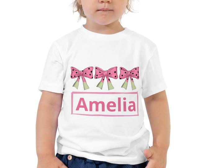 Custom Back to School Toddler Short Sleeve Tee,