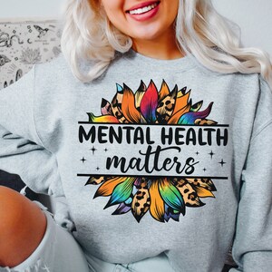 Mental Health Matters Sweatshirt: Positive Affirmations Crewneck