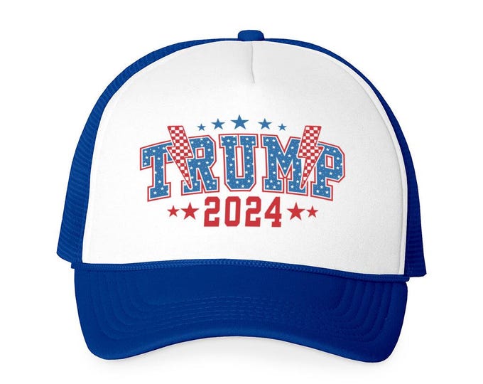 Trump 2024 Trucker Cap, Retro Trump 2024 Trucker Hat, Maga Hat, Make America Great Again, Trump Cap, Trump Trucker Hat