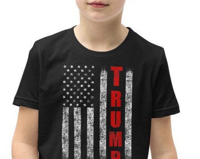Trump 2024, Trump July 4th Patriotic Shirt, Youth Short Sleeve T-Shirt