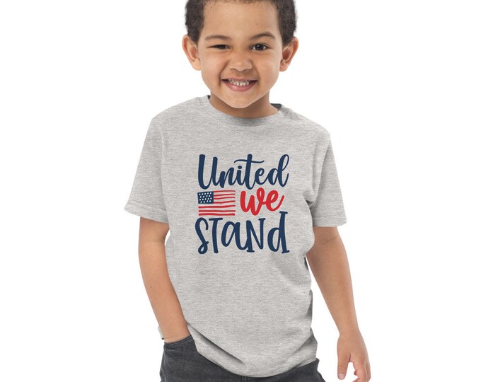 United We Stand Toddler Jersey t-shirt, Toddler July 4th jersey t-shirt, Trump 2024, Trump rally shirt, Trump kids shirt