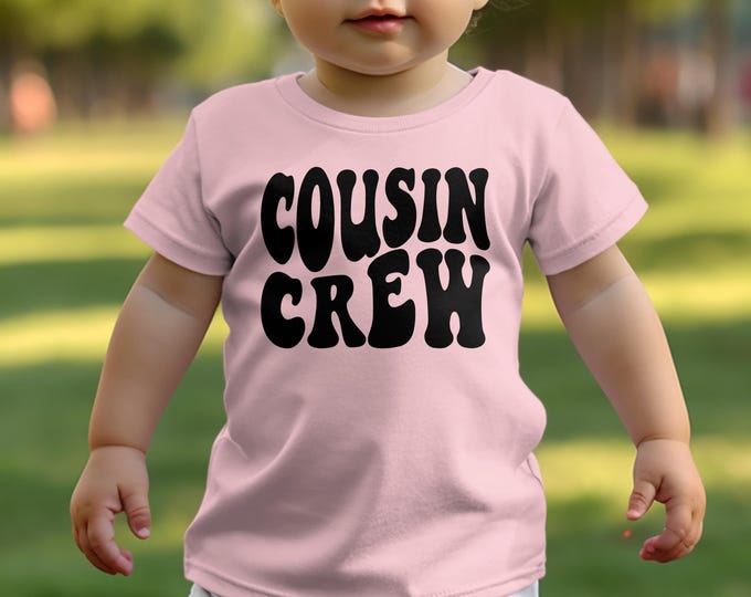 Cousin Crew T-Shirt Funny Family Reunion Tee Gift Matching Cousins Shirts for Kids and Adults Family Gathering Tops