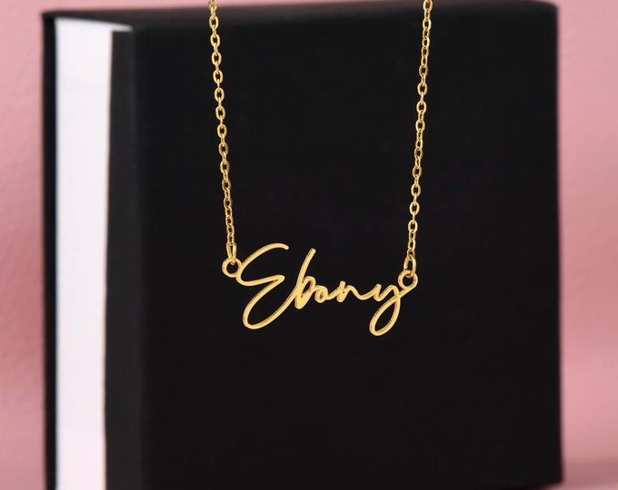 Custom Signature Name Necklace