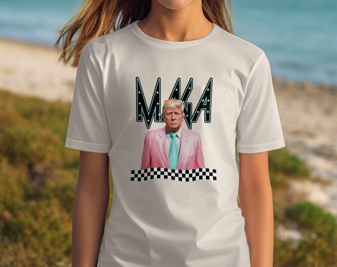 Pink KIds Trump Parody T-Shirt MAGA Graphic Tee Funny Political Shirt Trending Humorous T-Shirt Unique Gift for Friends Election T-Shirt
