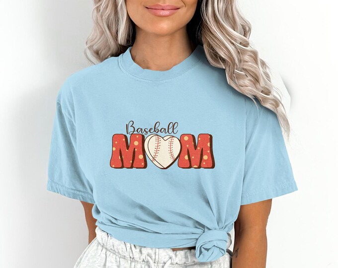 Baseball Mama Hey Batter Batter Comfort Colors Shirt | Soft ee for Sports Moms