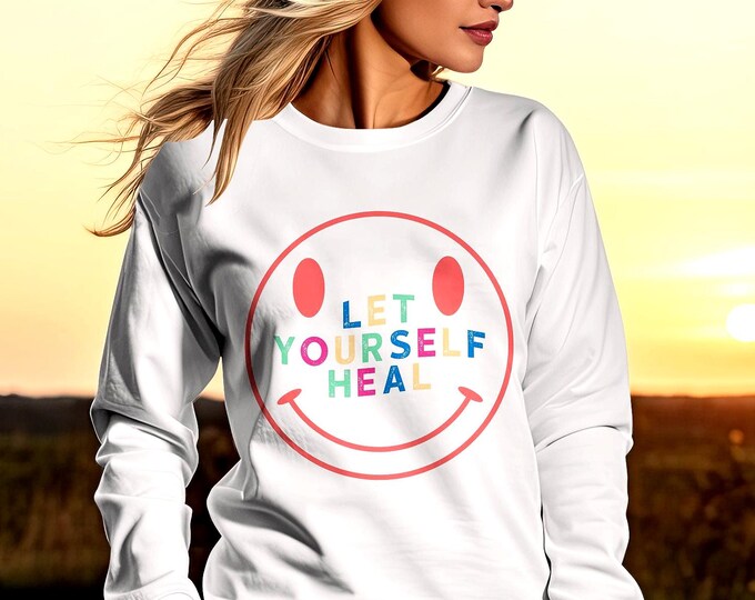 Floral Mental Health Adult Shirt or Sweatshirt, Mental Health Awareness Crewneck Sweatshirt