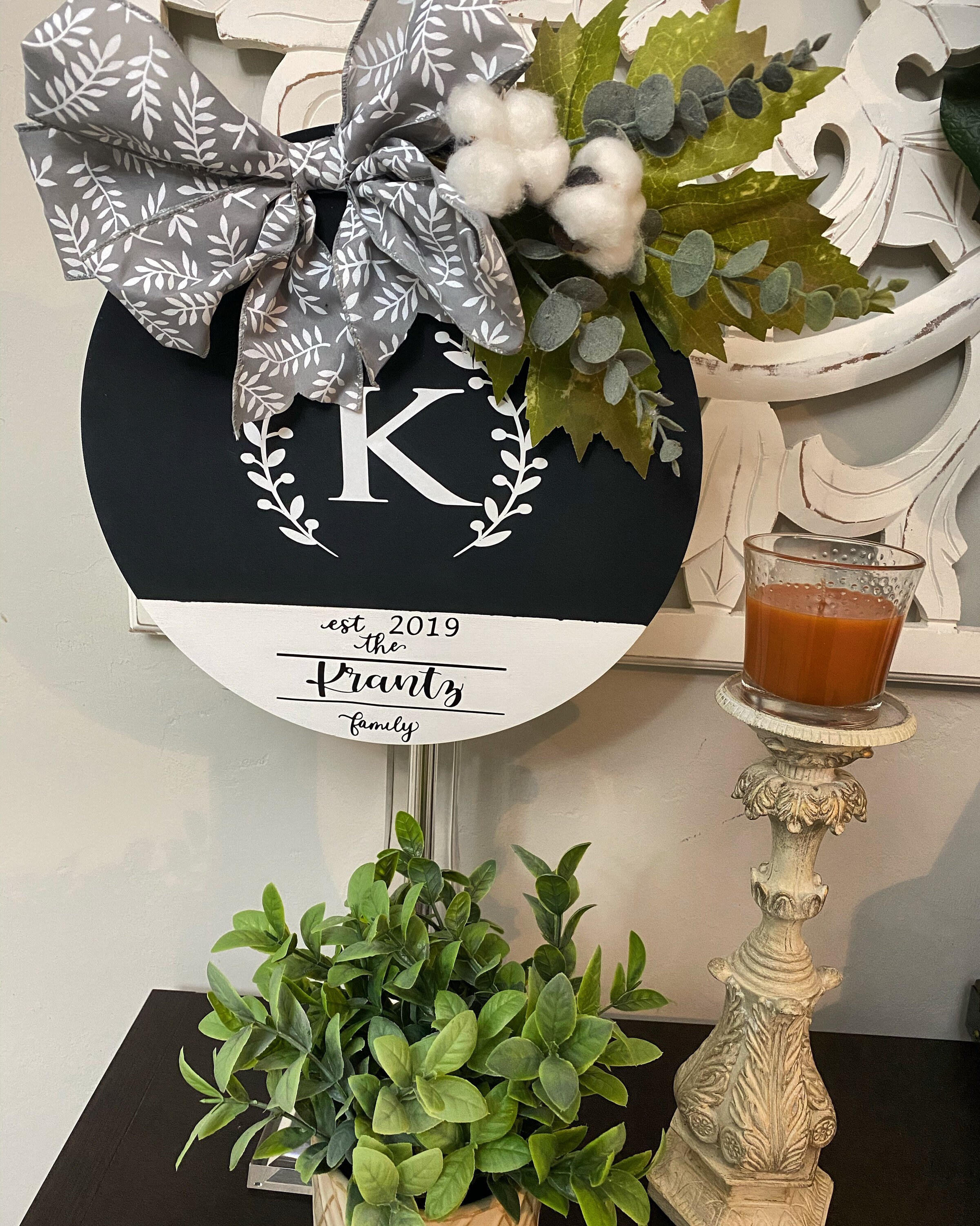 Personalized door hanger Etsy