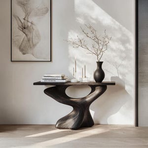 Natural Wood Hallways Table Handmade Live Edge Table Farmhouse Entry Way Table Console Furniture Narrow Table For Living Room
