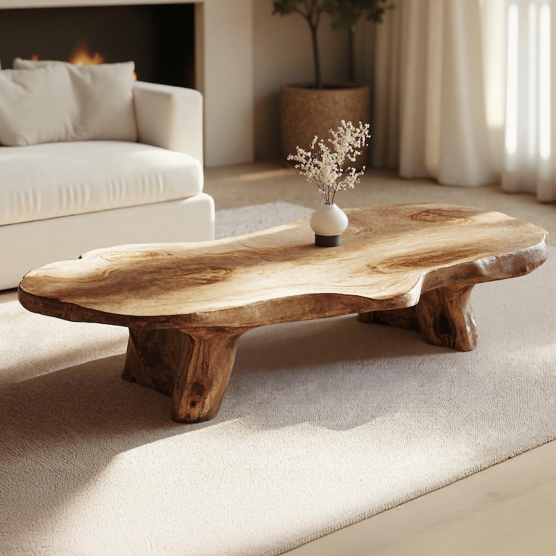 Photo inspiration: Picture Idea: Natural Wood Coffee Table