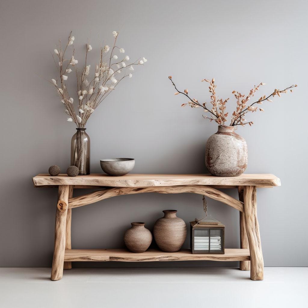 Console Furniture Narrow Entryway Table Live Edge Table Entry Way Table ...