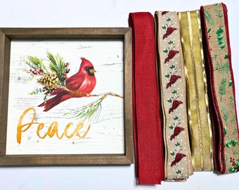 Kit de corona de cardenal DIY