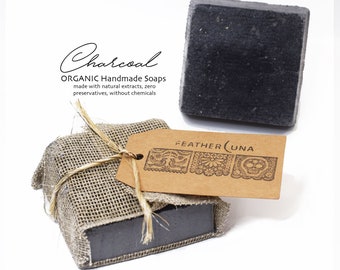 Charcoal 100% Artisanal Organic. Handmade Soap made with natural extracts, zero chemicals & preservatives