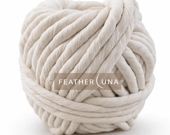 Untwisted Cotton Cord for Mexican Wall Hanging & Embarrilado – 180 Strands, Easy to Comb, Starched 10mm 213 ft –1kg Barrel Macrame Rope