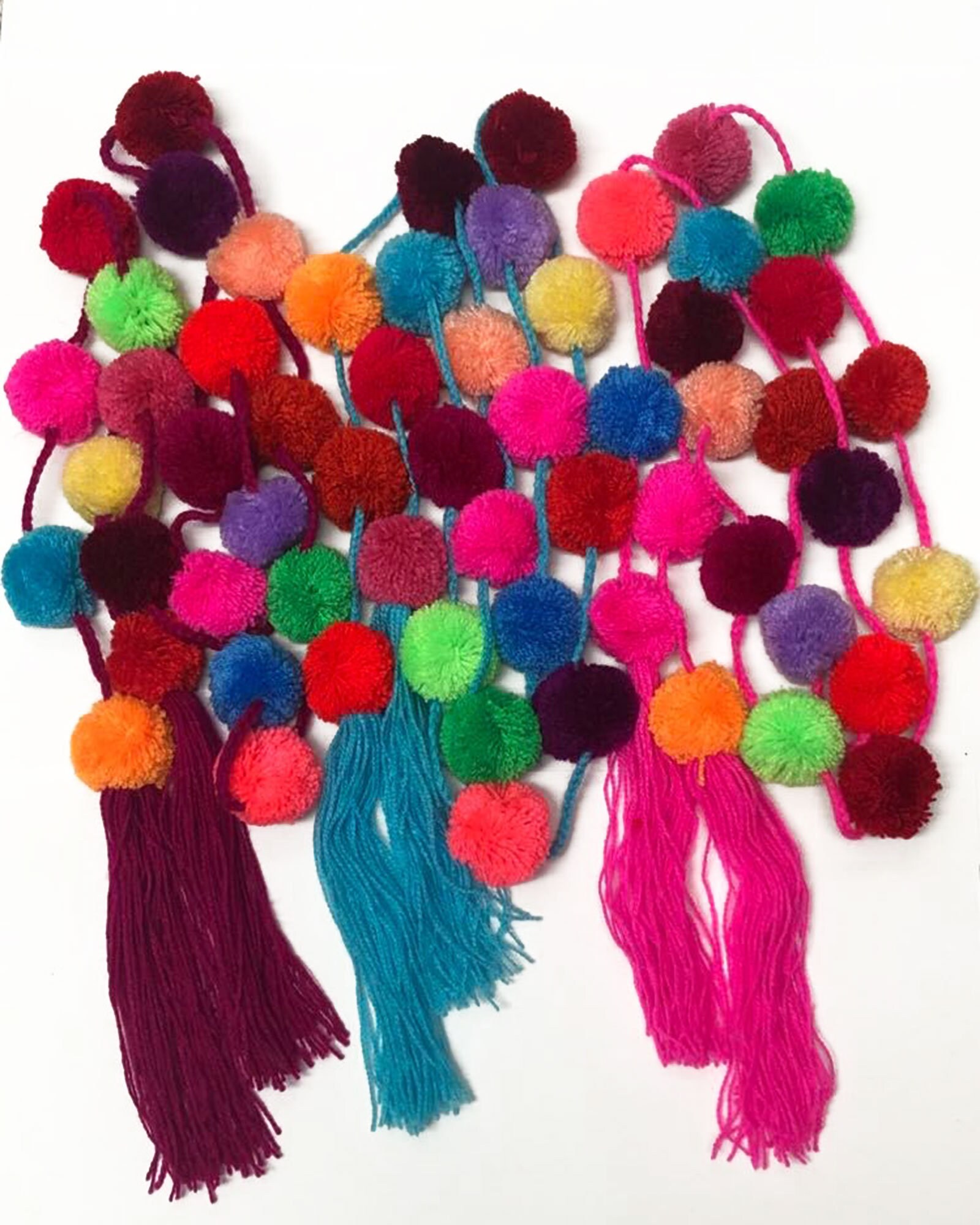 5FT Mexican Pom Pom Garlands. Home/ Kids/ Bohemian/ Decor. Etsy