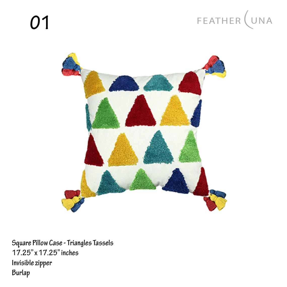 Colorful Pillow Cases Rainbow Pillow Covers with Tassels Etsy