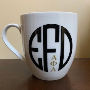 Custom Divine Nine Monogram Mug