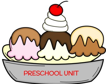 Ice Cream Preschool Unit, Complete Unit, PreK, Preschool, Learning, Ice Cream, Teachers, Plans, Kids