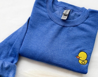 刺繍入りダックスウェットシャツ