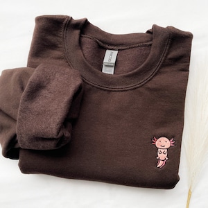 Embroidered Axolotl Sweatshirt