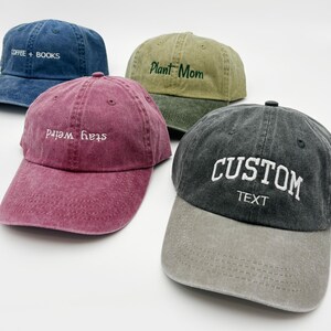 Custom Embroidered Hat: Personalized Vintage Style Cap