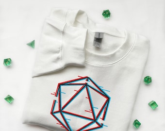 Embroidered Sweatshirt | D20 Glitch