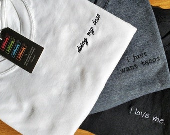 embroidery t shirt ideas