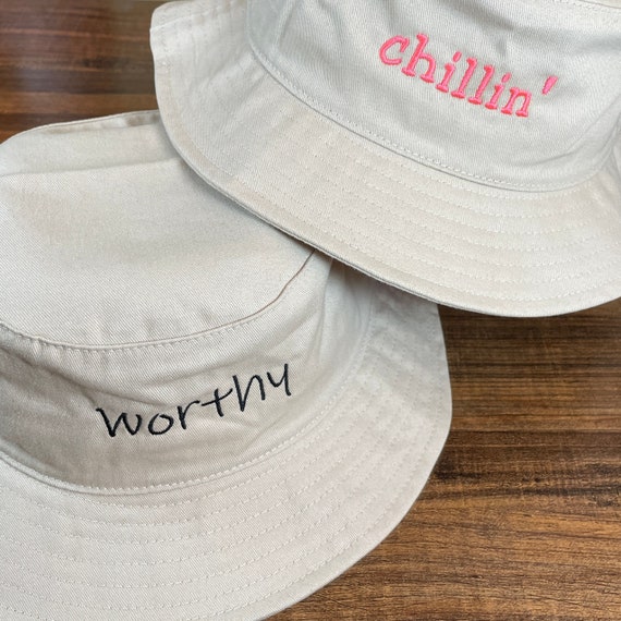 Custom Embroidered Bucket Hat [Personalized, Weddings, Gifts, Matching,  Friends, Men's, Women's]