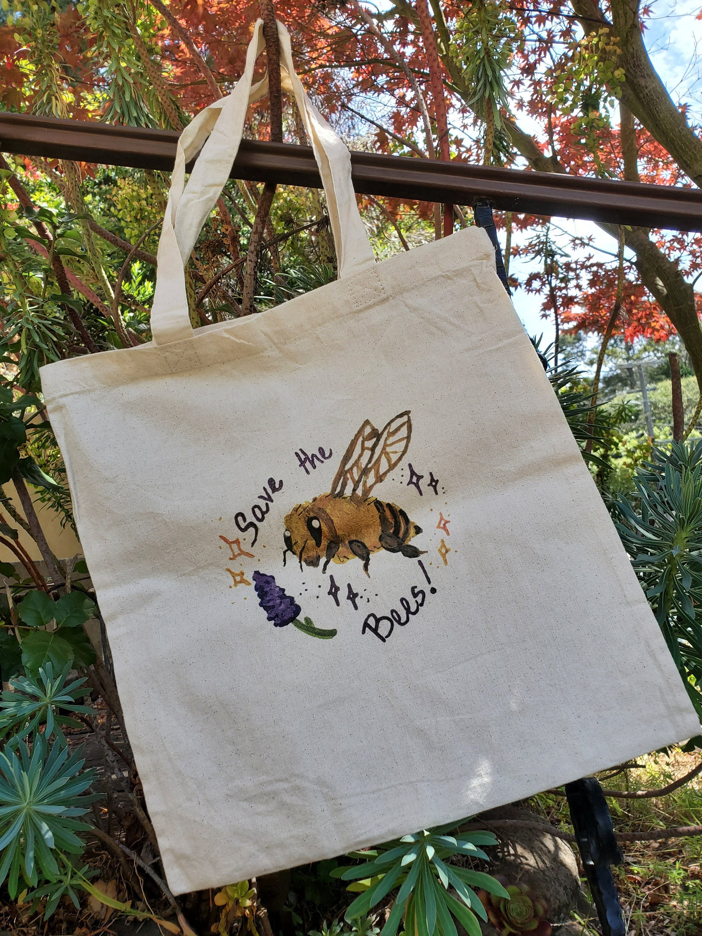 Save the Bees Tote Bag - Etsy Singapore