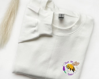 Embroidered Bee Sweatshirt