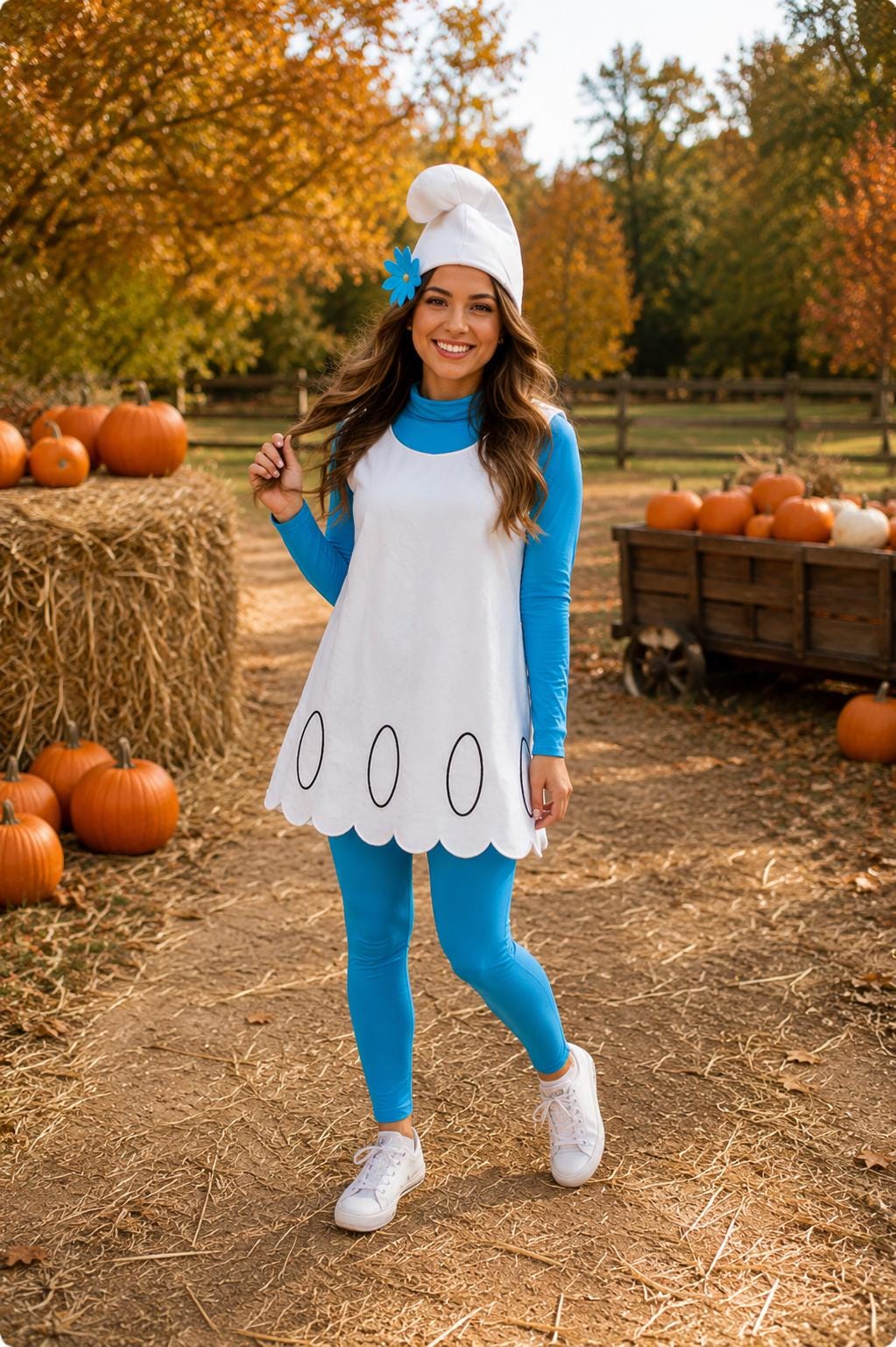 lady smurf fancy dress costume Handy Smurf and Smurfette Costumes