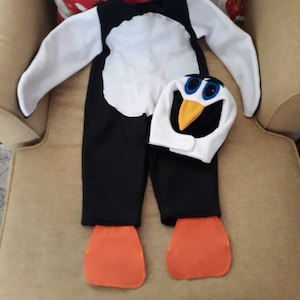 Toddler Kids Penguin Halloween Costume Custom Made Fleece