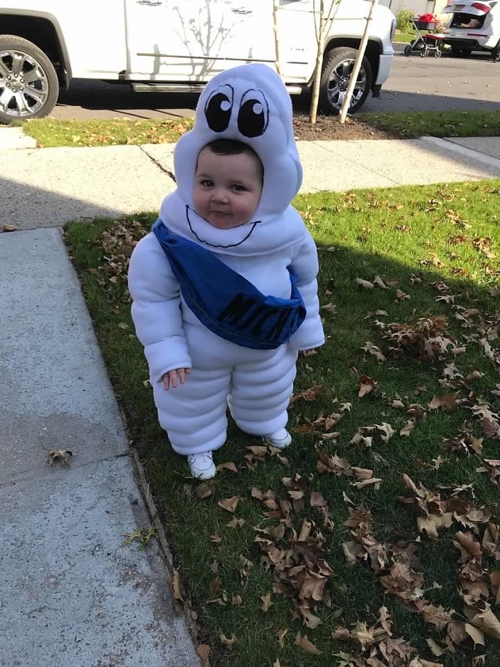Michelin Man Puffed Fleece Halloween Costume Custom Made