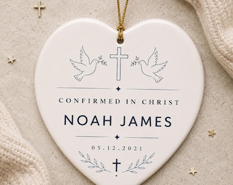 Catholic Confirmation Christmas Gift, Christian Keepsake Ornament, Faith Gift for Confirmation, Keepsake Confirmation Gifts from Sponsor